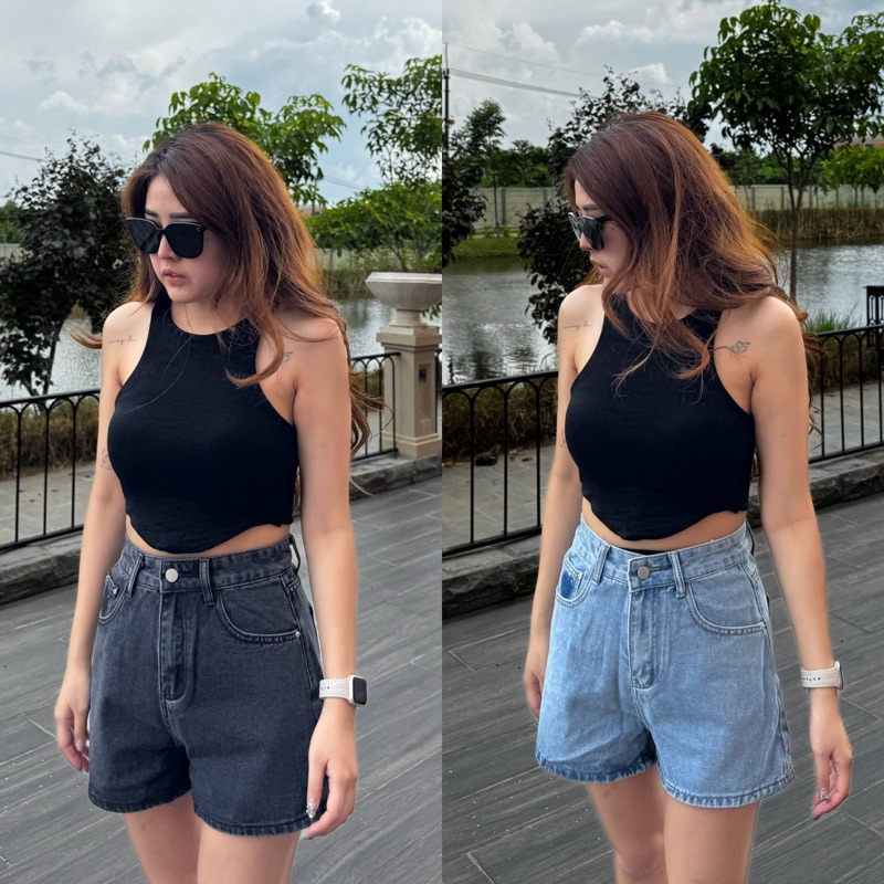 READYSTOCK CN610 - 3889 CELANA PENDEK JEANS KS