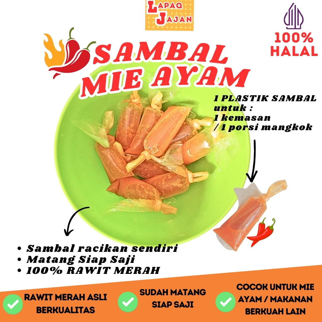 

SAMBAL PEDAS MIE AYAM ASLI CABE RAWIT GURIH LEZAT