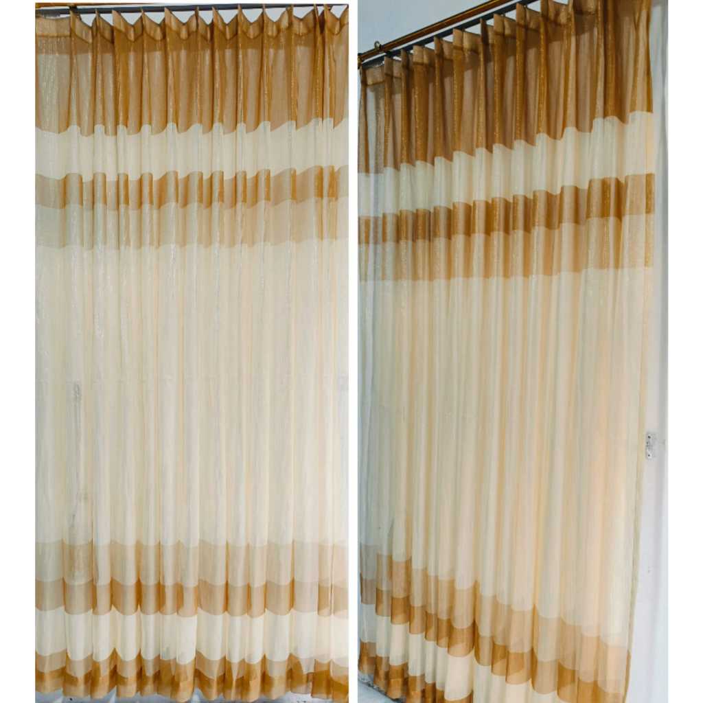 Vitrase Gorden Motif pelangi Lapisan Dalem Gorden