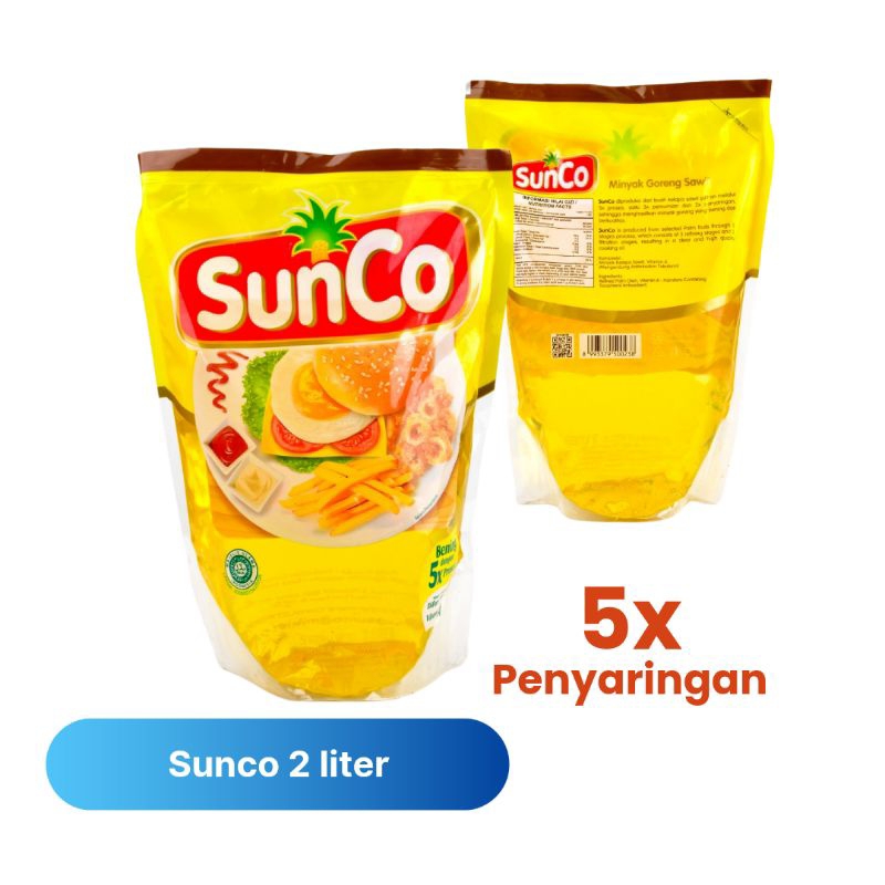 

Sunco minyak goreng pouch 2liter