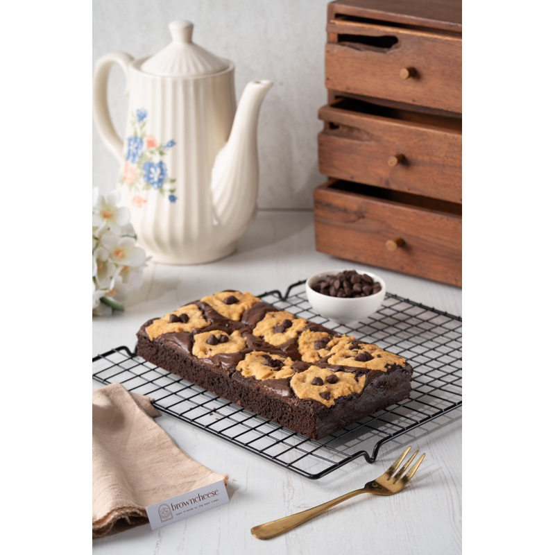 

Browncheese Brownies Panggang Cookies 20x10 | Browncookies | Fudgy Brownies