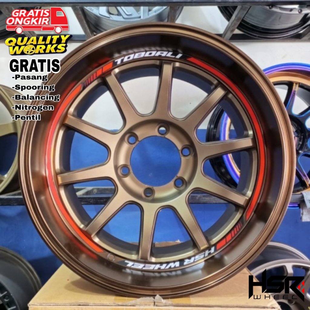 Hsr Wheel Toboali R18 Velg Modifikasi Mobil Hilux, Ranger, Triton, Everest