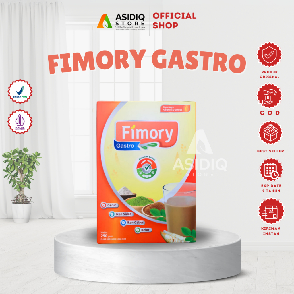 

Fimory Gastro - Minuman Sereal Ekstrak Umbi 250 gr Meredakan Asam Lambung & Gerd Paket 1BOX