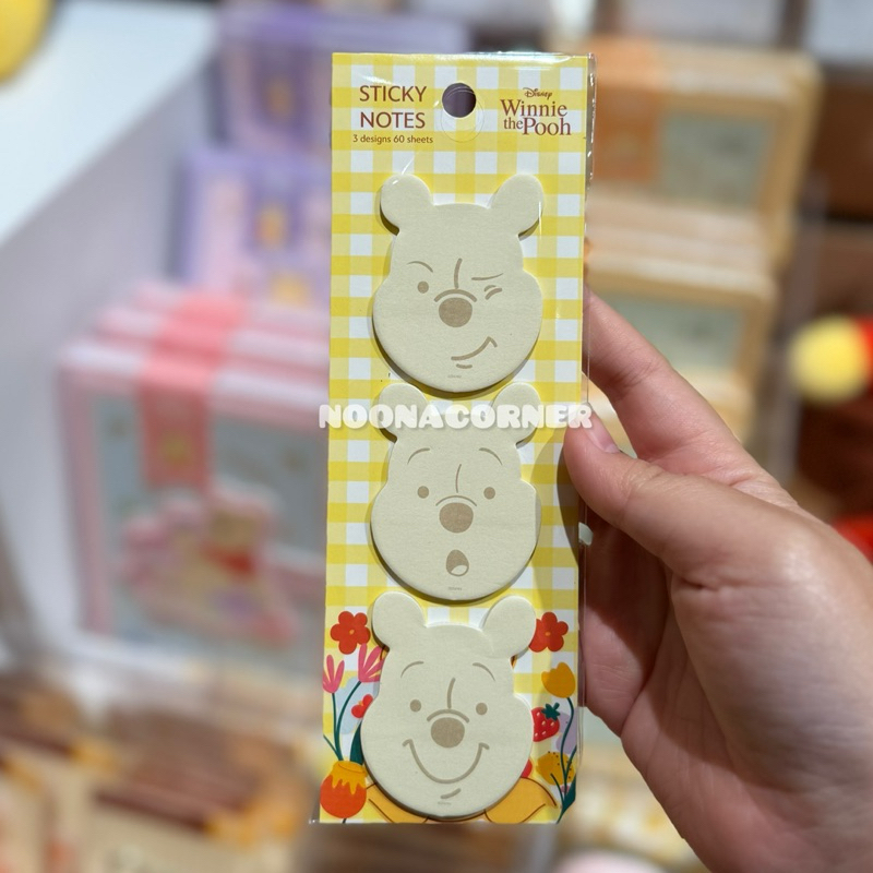 

Ohsome x Disney ‼️ Memopad / Sticky Notes Set Winnie The Pooh Emoticon Head Collections