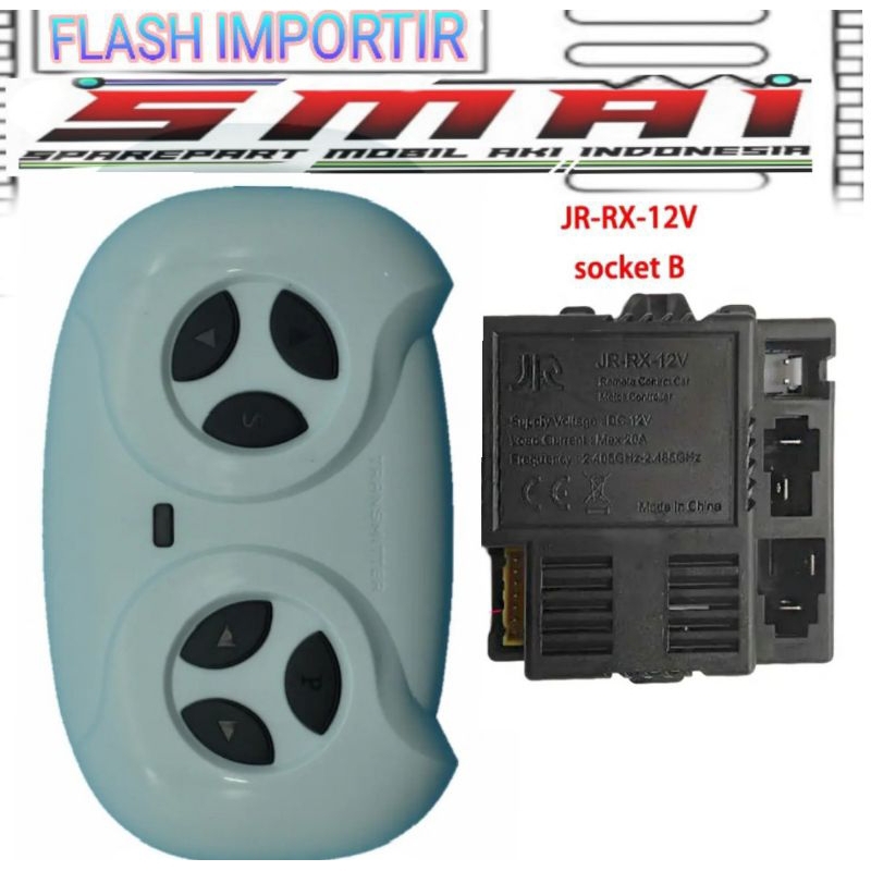 Remot Receiver JR RX 6Volt 12Volt/Remot Receiver Mobil Aki Anak JR RX 6 12Volt
