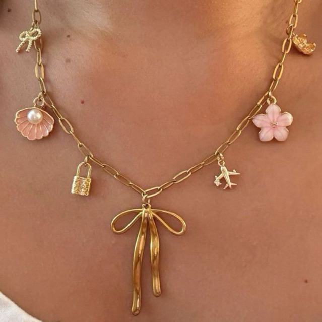 GHU Charm Chain Necklace | Chain | 18k Gold Plated Stainless Steel | Rantai Kalung