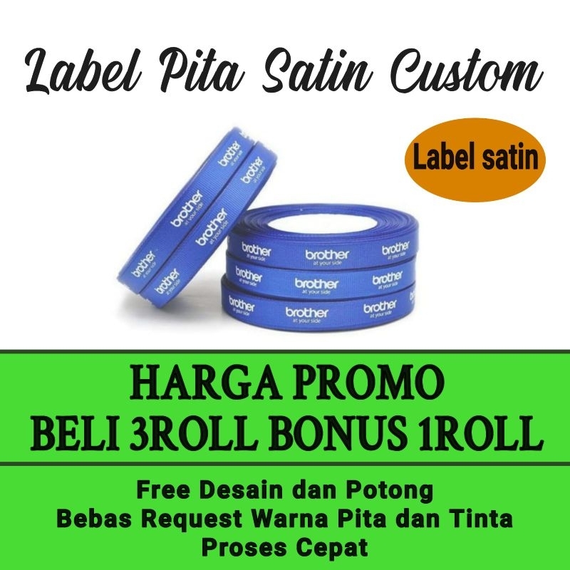 

Label pita satin custom, label baju custom, label hijab, label murah custom, label satin murah, label pita satin