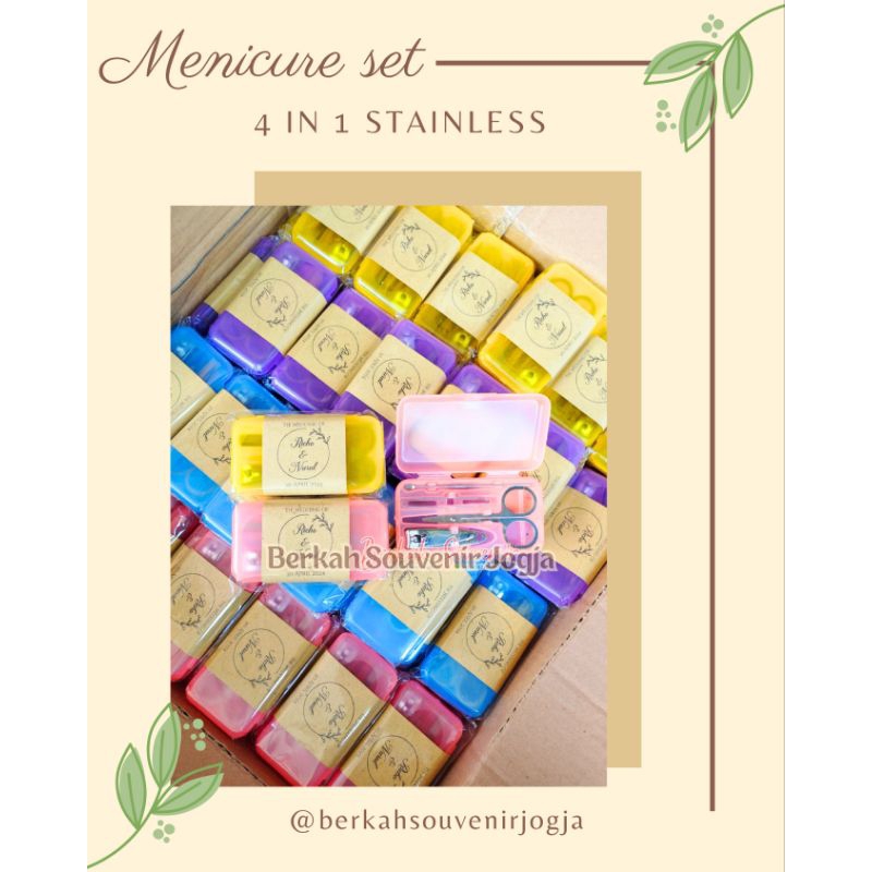 SOUVENIR GUNTING KUKU / SOUVENIR MENICURE SET 4 IN 1