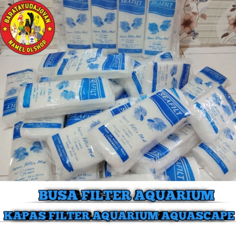 BUSA FILTER AQUARIUM KAPAS FILTER AQUARIUM