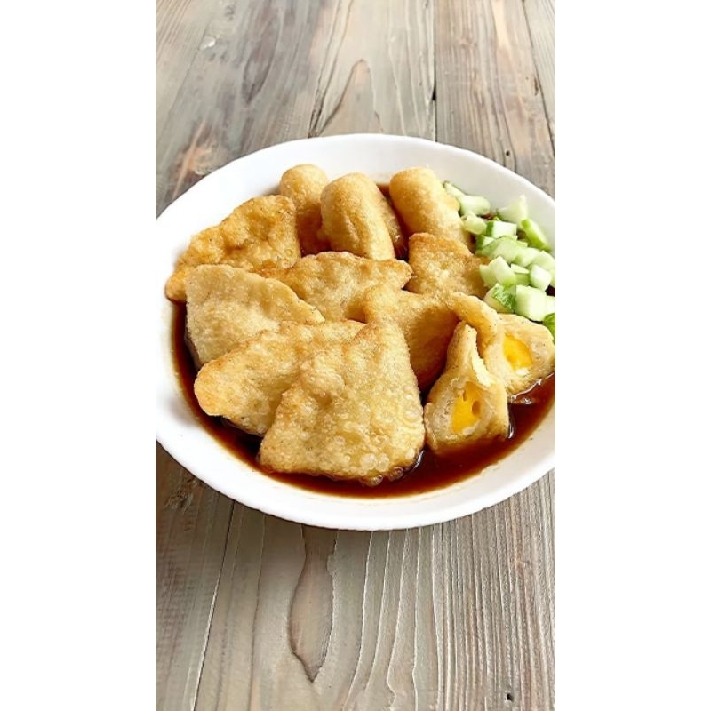 

pempek lenjer isi 7 + pempek kapal selam 1