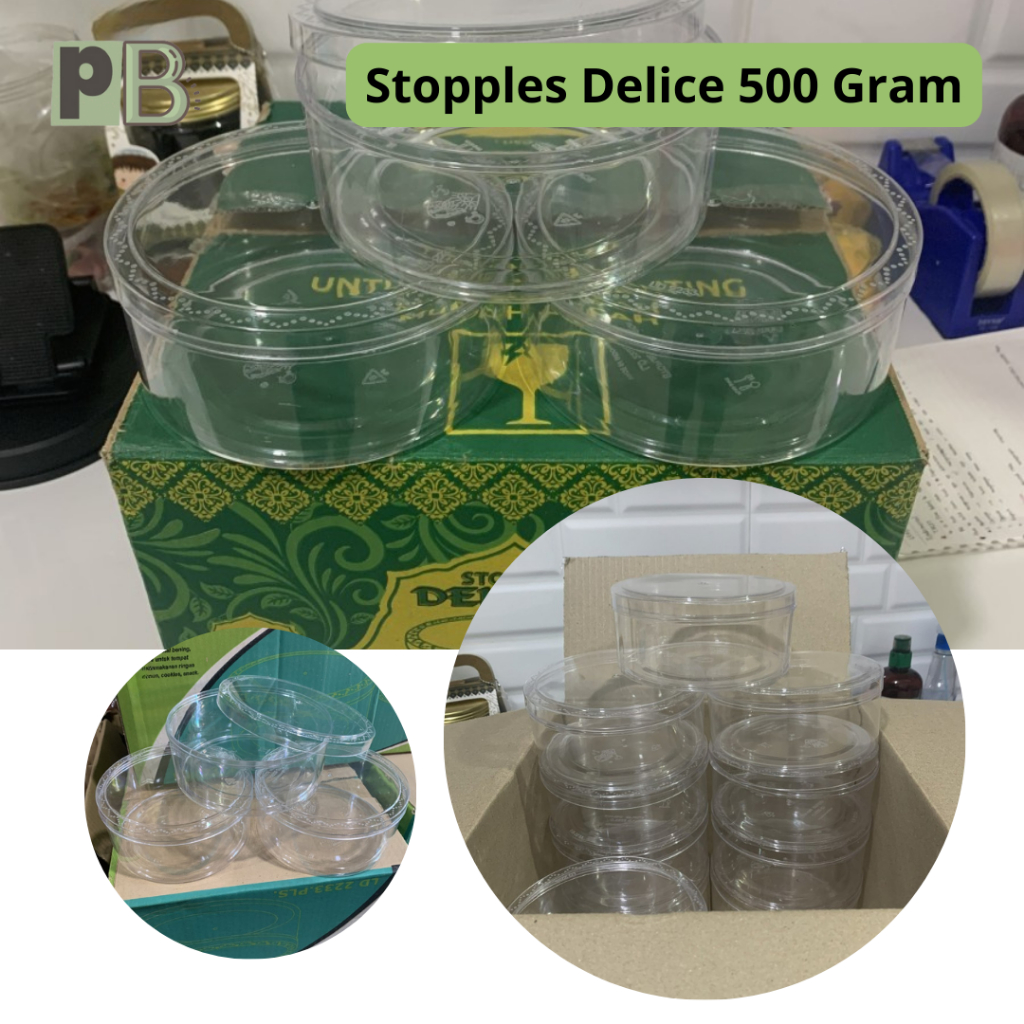 Toples Mika Bulat Toples Delice 500 Gram