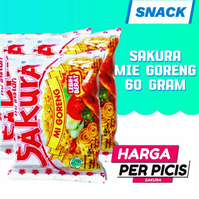 

Mie Sakura 60 Gram, Mie goreng