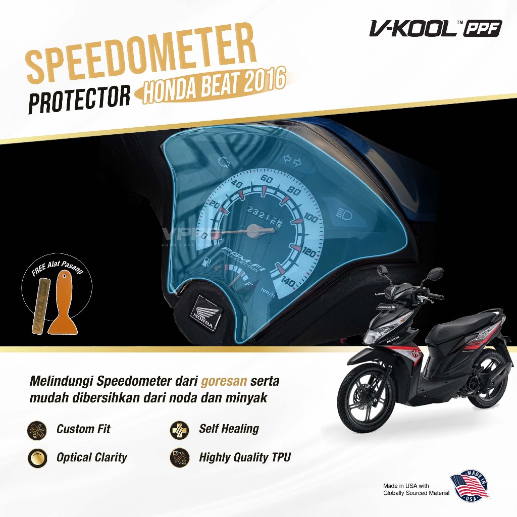 VKOOL PPF Speedometer Motor Honda Beat OLD / Pelindung Speedometer