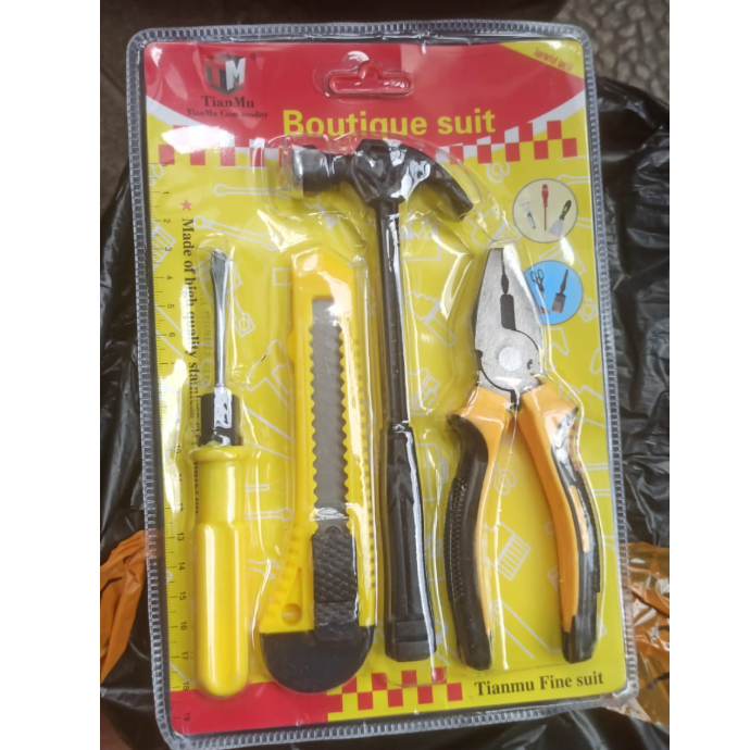 Obeng Set 4pcs Palu - Tang - Karter - Obeng 01099