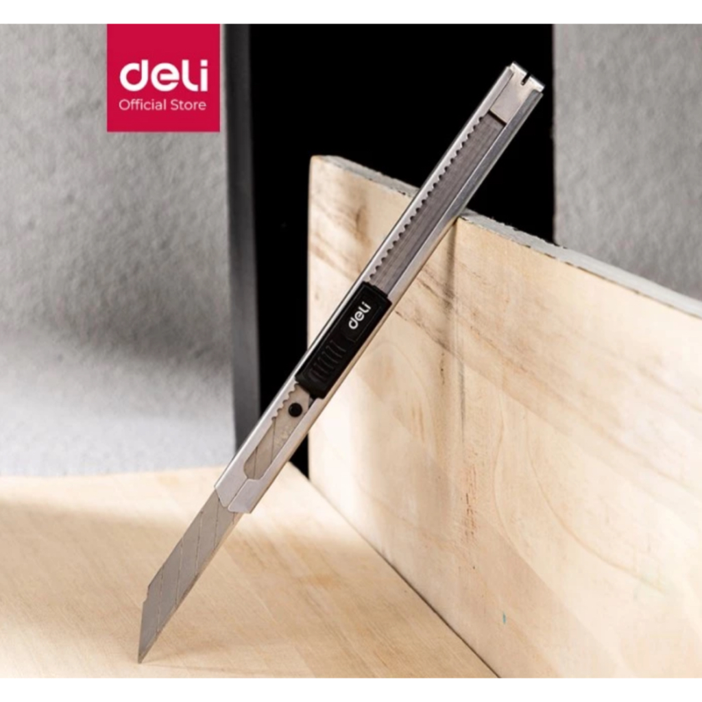 DELI Cutter Pisau Pemotong Kecil & Besar