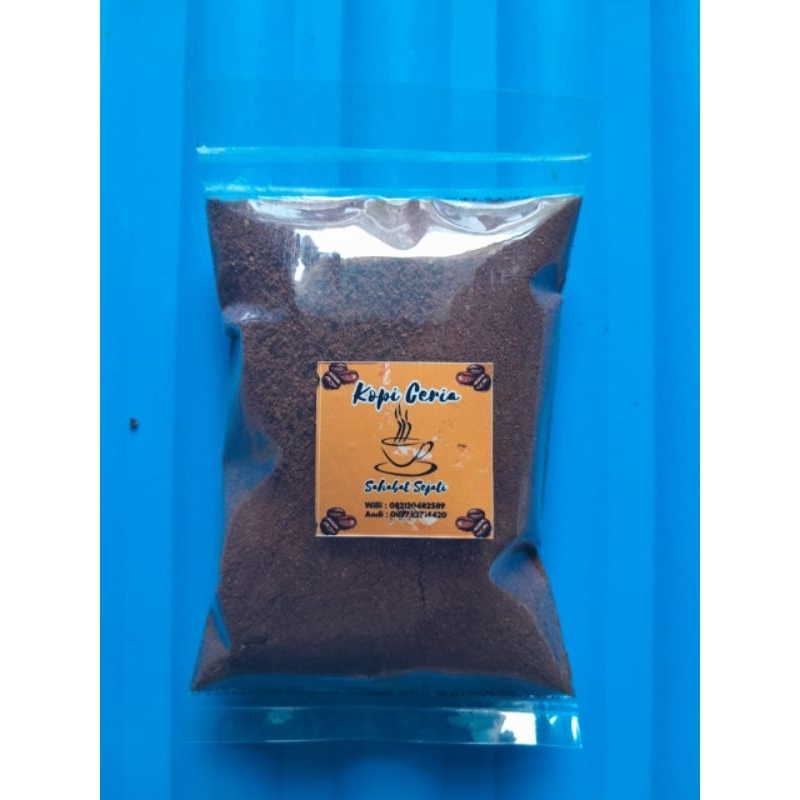 

Bubuk kopi robusta asalan temanggung 100% murni tanpa campuran kemasan 100gr