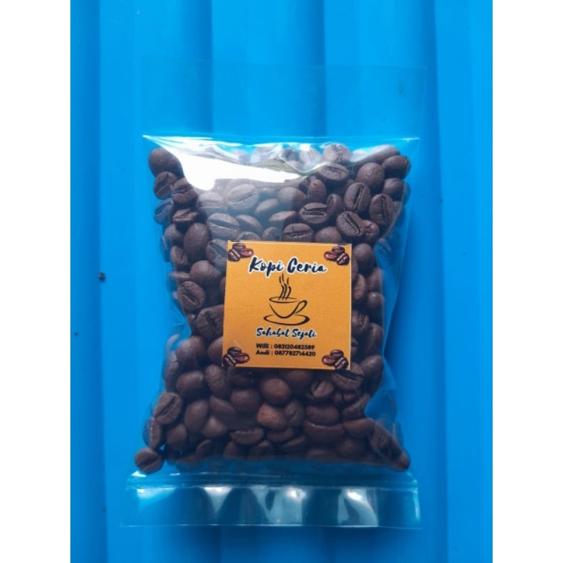 

Robusta Temanggung Petik merah (Roasted bean / Siap giling) Kemasan 100gr
