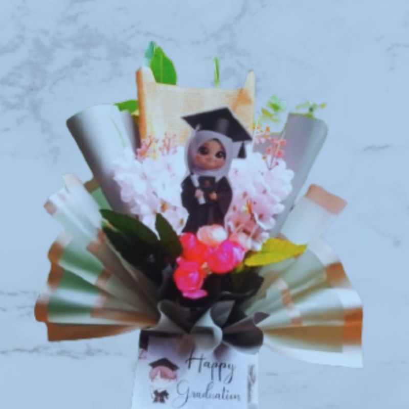 buket wisuda/buket foto/buket boneka