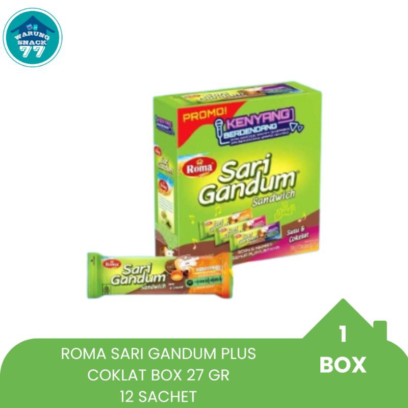 

ROMA SARI GANDUM 27 GRAM 1 BOX ISI 12 PCS