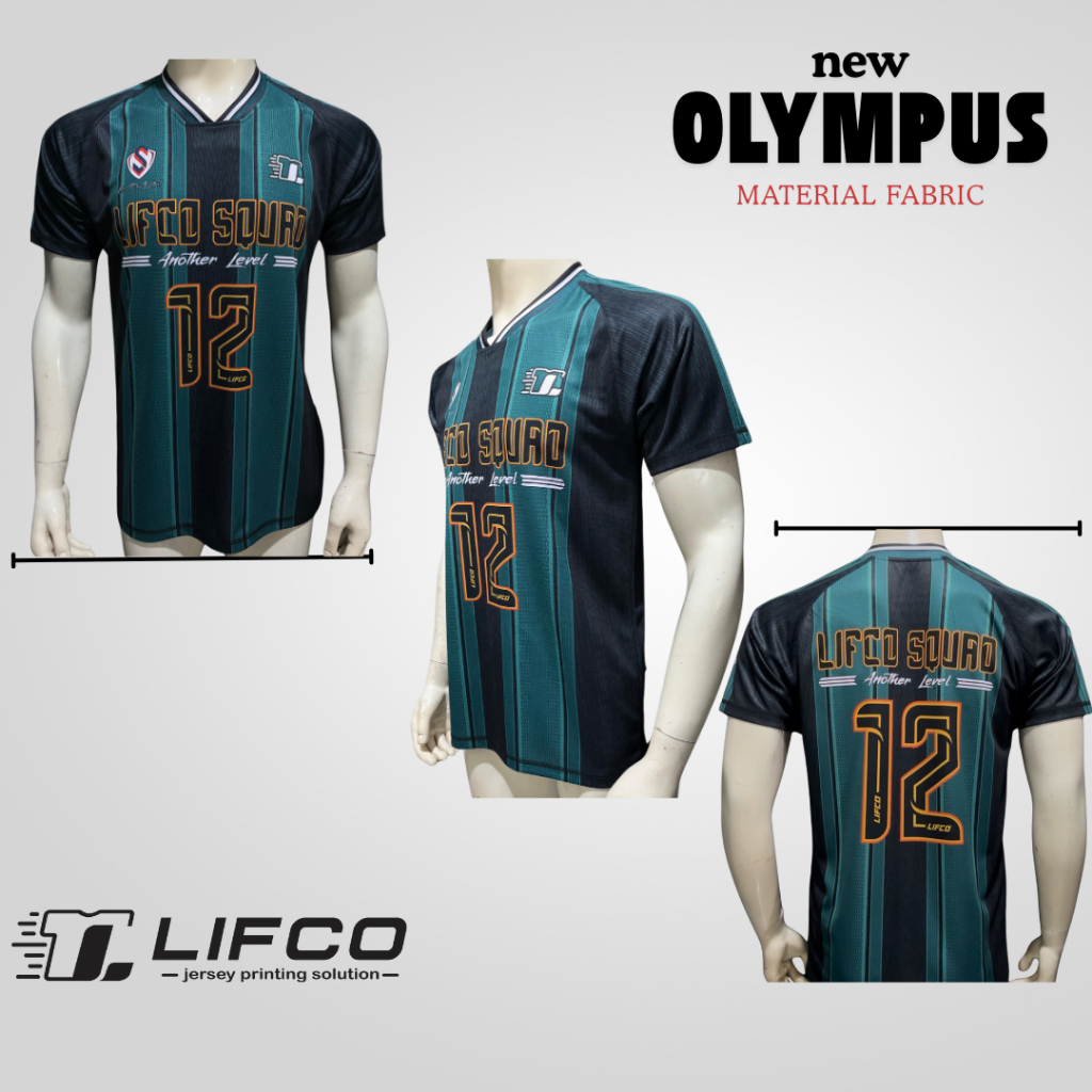 LIFCO JERSEY OLYMPUS GREEN SERIES (TIDAK BISA REQUEST NAMA)(VOLLEYBALL JERSEY / JERSEY VOLI)