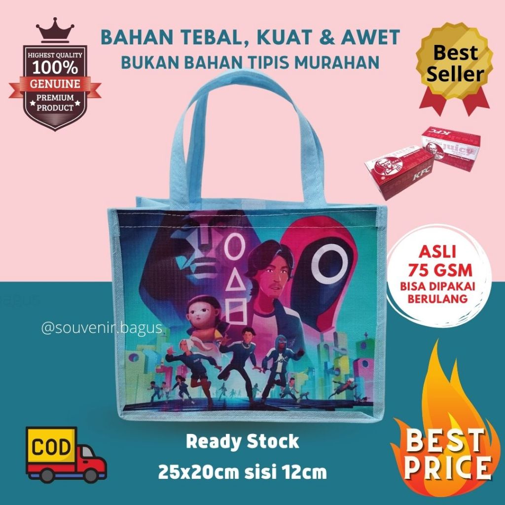 

Tas Ultah Squid Game Goodie Bag Souvenir Squid Game Murah Tebal Terlaris