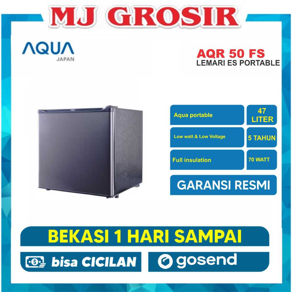 AQUA JAPAN MINI BAR AQRD50 AQR D 50F KULKAS PORTABLE
