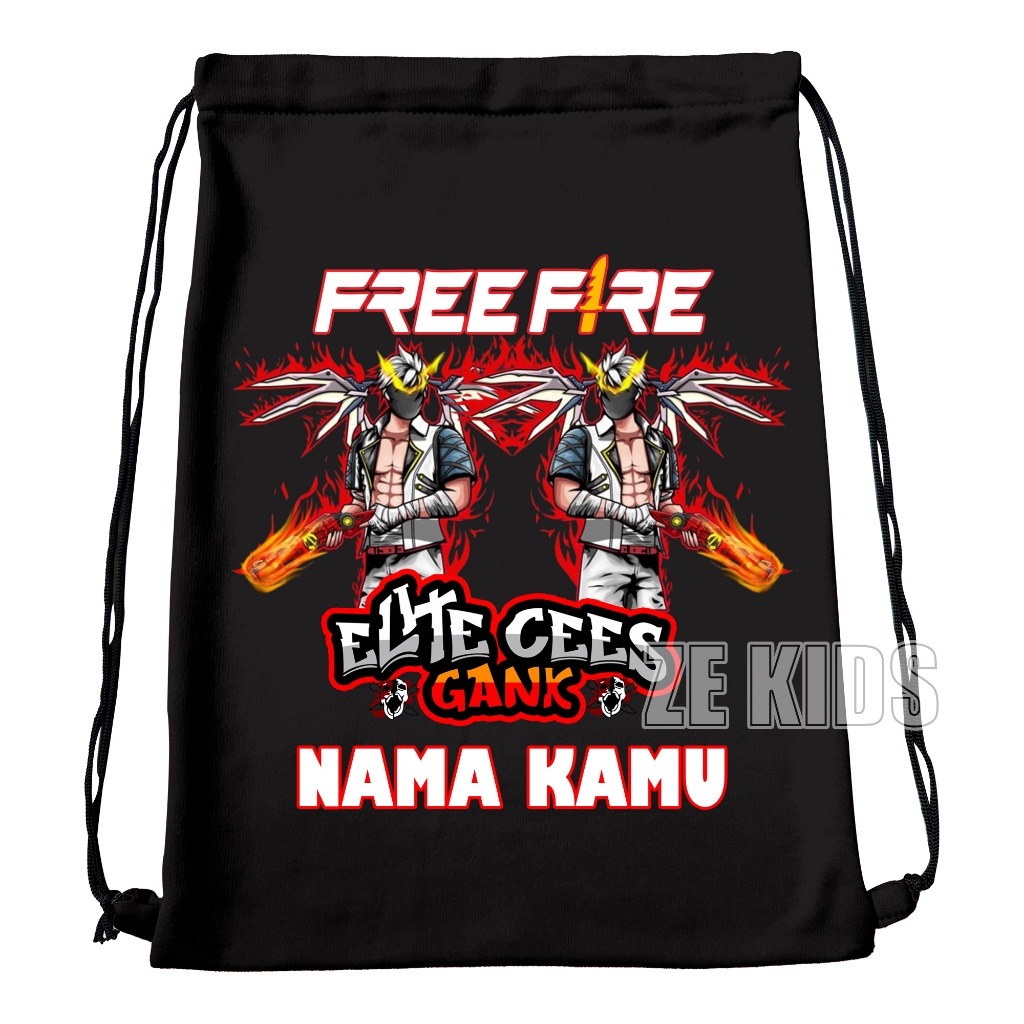 Tas Serut Anak Tas Ngaji Anak Tas Sekolah Anak Logo FF Karakter SG OPM Sayap Kembar