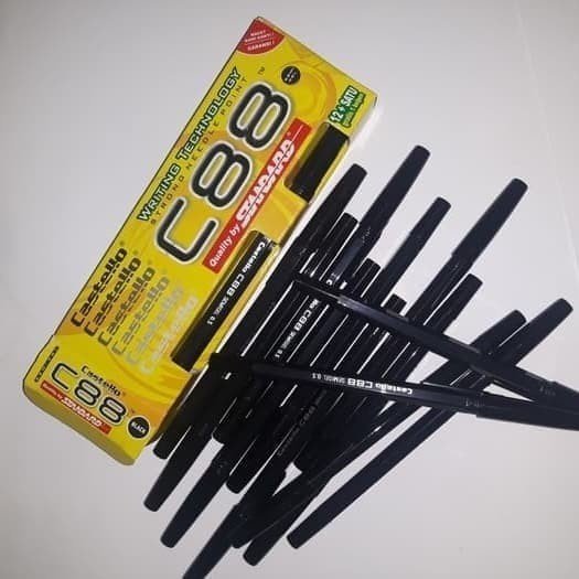 

TERMURAH Pulpen Standard Murah C 88 / Pen Standart Castello C88 (ISI 13)
