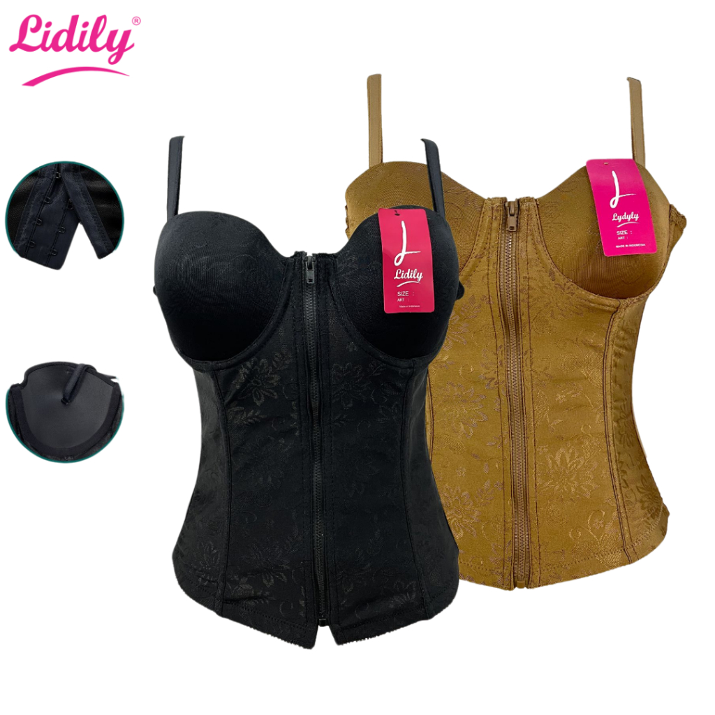 Lidily - Longtorso SK3004 Jumbo | Kamisol Murah Renda Premium Corset Bra Pelangsing Dalaman Kebaya |