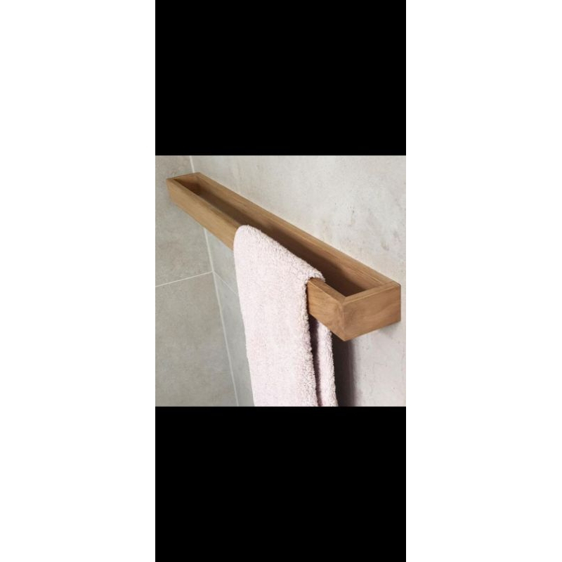 Gantungan handuk dinding kayu/ minimalis/aesthetic