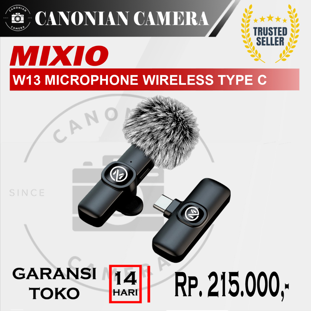 Microphone Wireless Lavalier Mixio W13 Type C
