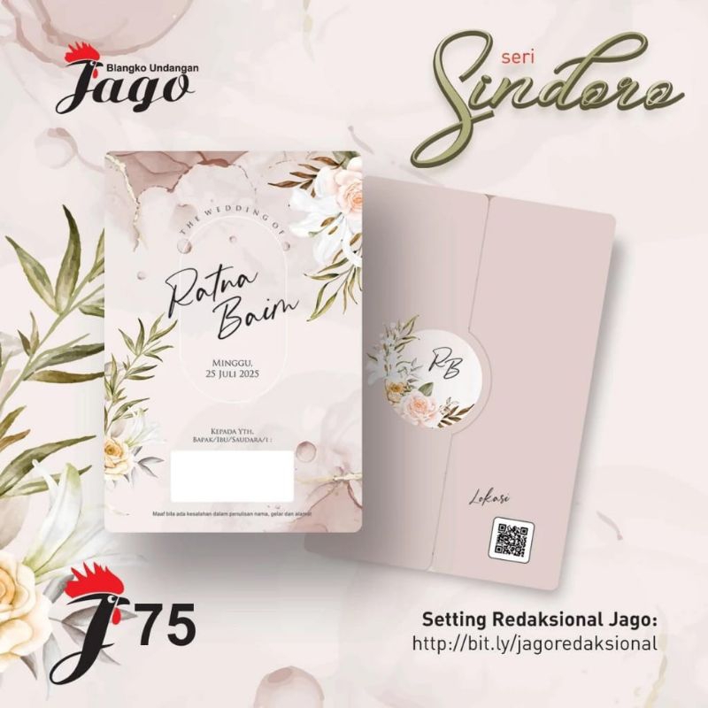 

Blangko Undangan Jago 75 | Blangko Undangan Kosong | Bahan BC ( 1 pack isi 100 lembar )