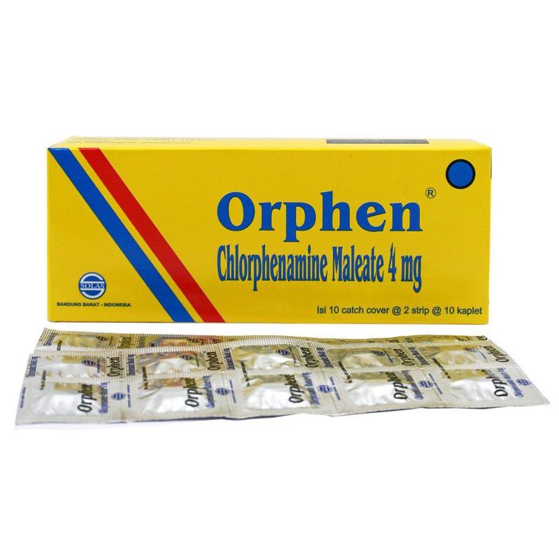 ORPHEN Per 1 Strip @ 10 Kaplet - Obat Anti Alergi