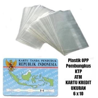 PLASTIK PELINDUNG KARTU ATM MIKA - Plastik Pelindung Plastik Cover Pouch Pelindung Kartu KTP KTM ATM