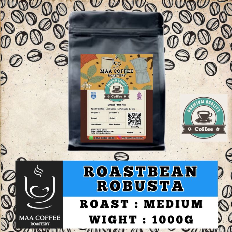 

Roastbean Robusta Lampung Specialty 1000g
