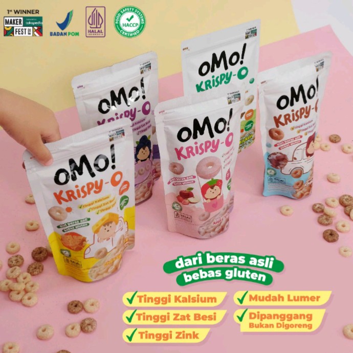 

OMO! Krispy - O 15gr - Snack 8 bulan++ | OMO Camilan Sehat Anak Bayi