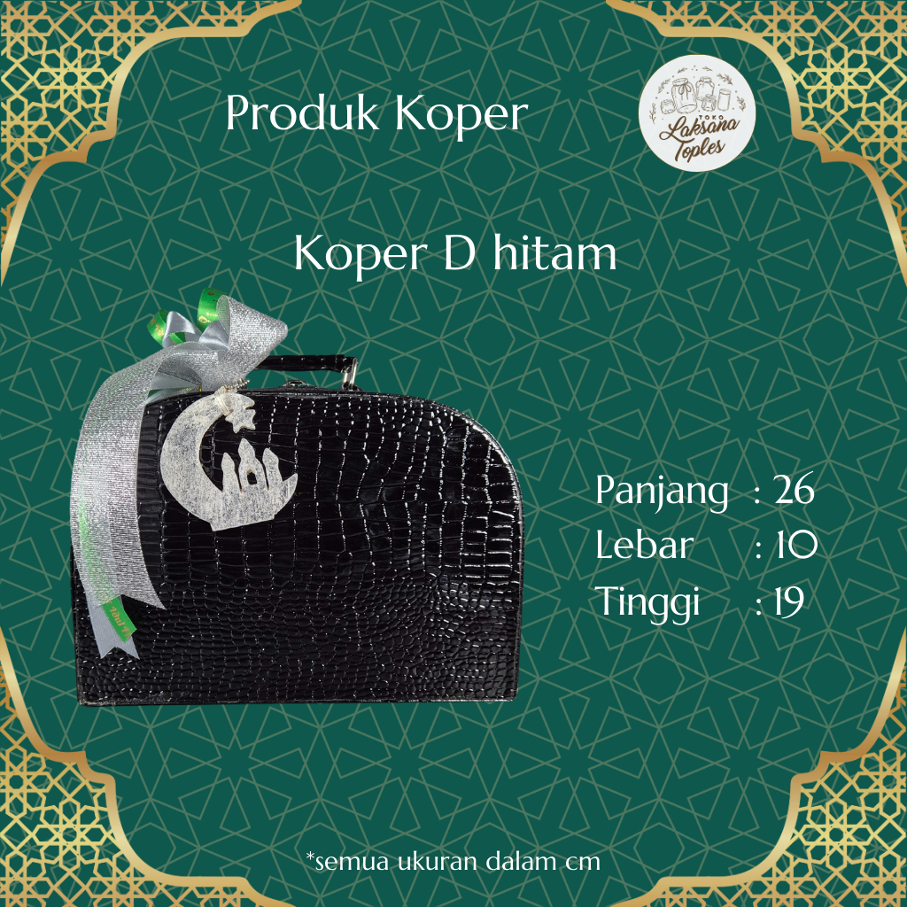 

KOPER D HITAM CROCO LEBARAN / BOX HAMPERS PARCEL KOTAK KUE KERING IDUL FITRI