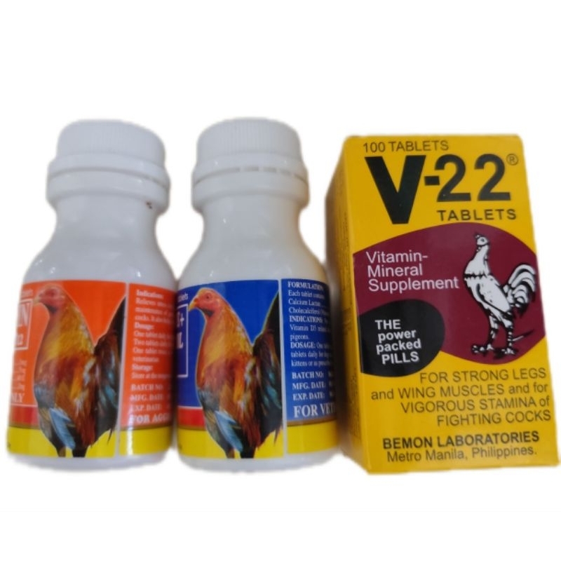 V-22 calcium lactate plus multivitamin V-22 Bemon Suplemen Ayam Aduan