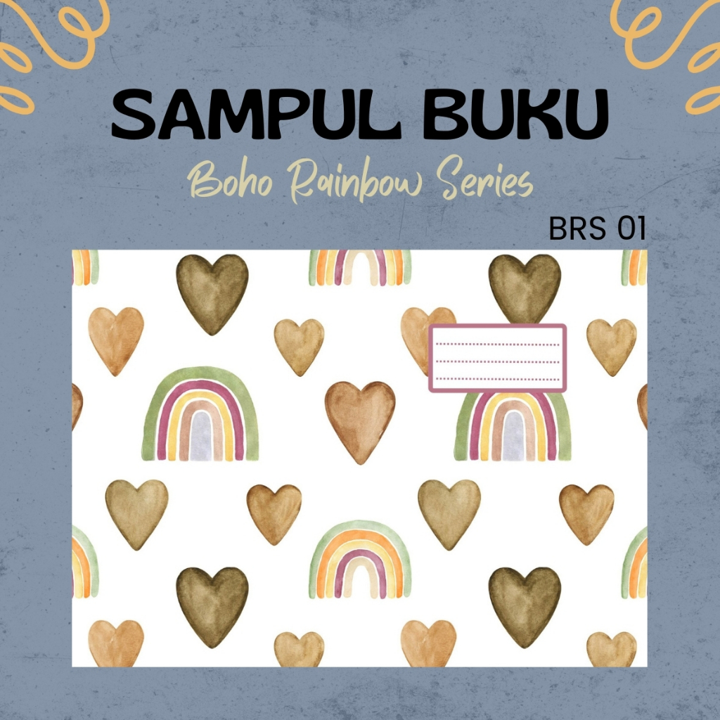 

(5 PCS) SAMPUL BUKU MOTIF AESTHETIC LUCU RAINBOW | SAMPUL SIDU BIGBOSS