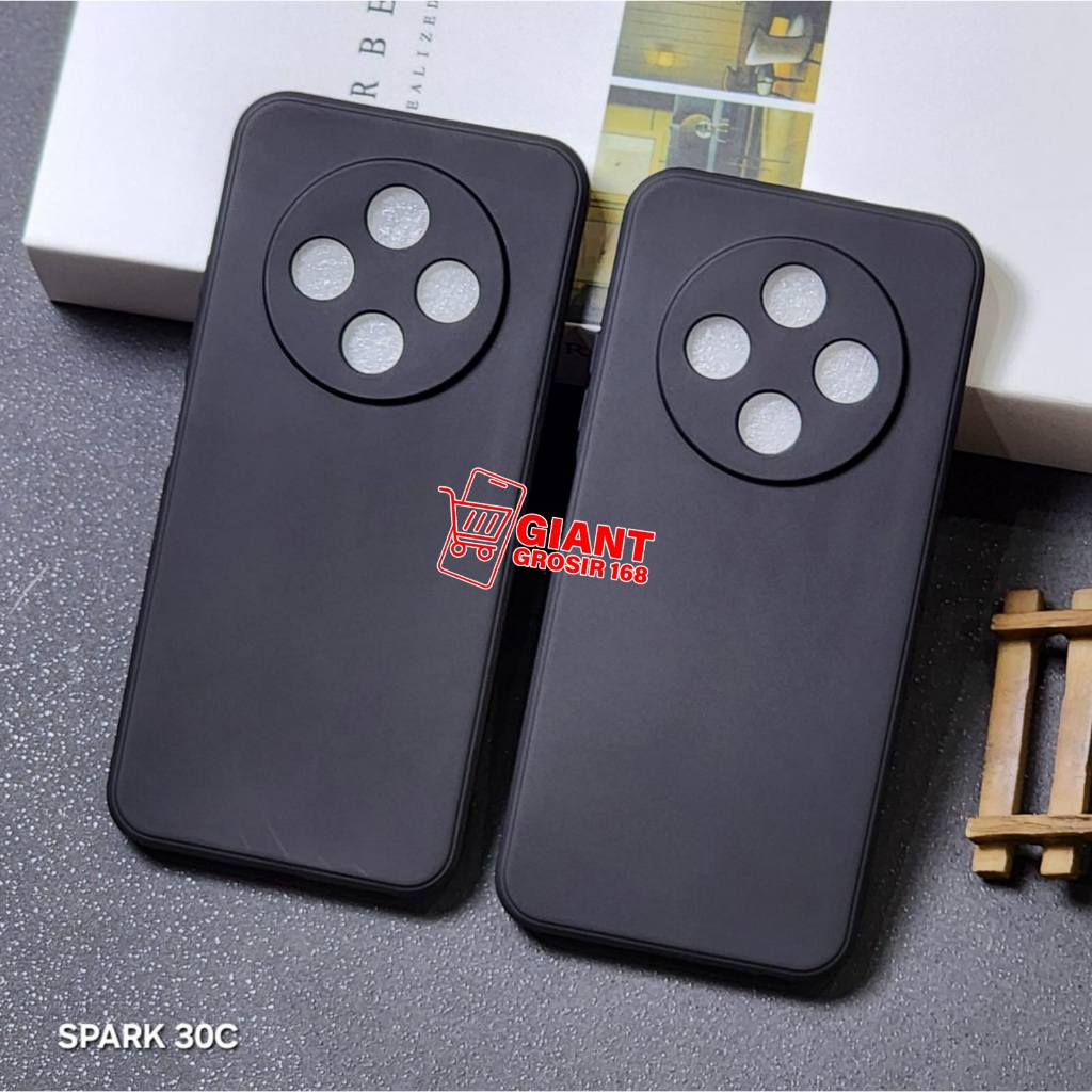 TECNO SPARK 30C  TECNO SPARK 10 TECNO SPARK 10C TECNO SPARK 10 PRO CASE MACARON BLACK SILICON BLACK 