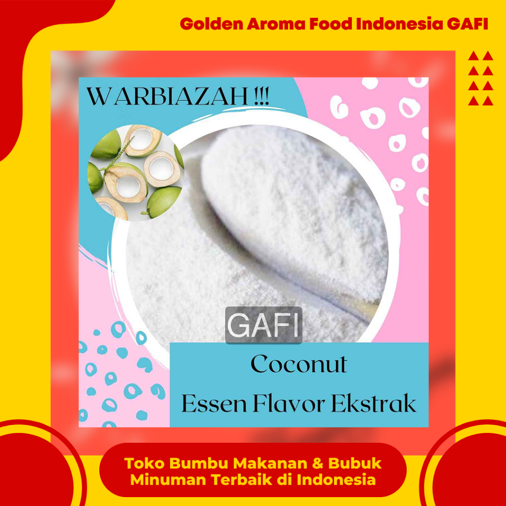 

Bubuk Coconut Pure Efe 1/2 kg Murni Essen Flavour Ekstrak 500 Gram Serbuk Kelapa Coconut Pure Plain Essence Flavor