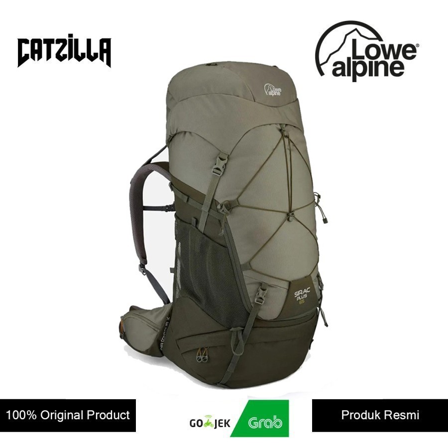 Tas Gunung Carrier Lowe Alpine Sirac Plus 65 Backpack - Light Khaki Army