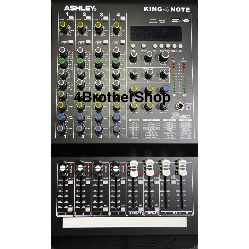 Mixer Audio Ashley King 4 Note 4 Channel Original