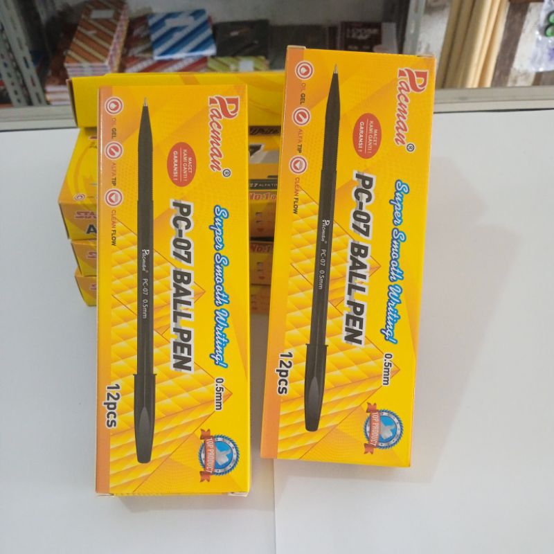 

Pena BallPen PACMAN PC-07 0.5 mm per pak isi 12 Pcs
