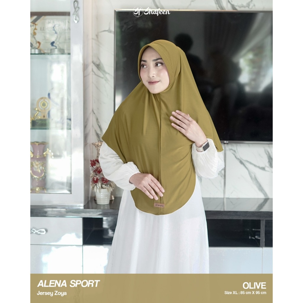Shafeen Hijab - (Size XL) Daily Hijab Instan Jersey Zoya Terbaik Bergo Hamidah Ternyaman