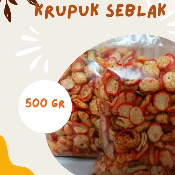 

Krupuk Seblak kering kencur daun jeruk pedas 500 gram