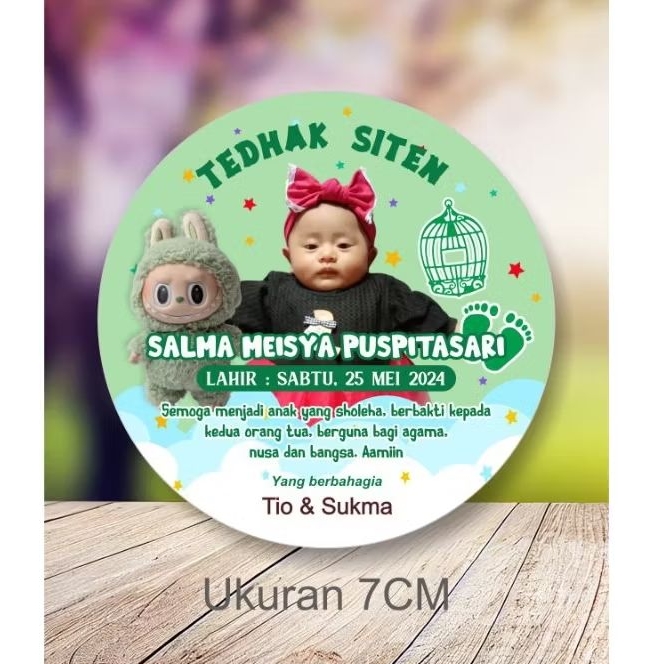 

Stiker tedak siten 7cm