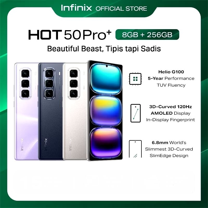 HP INFINIX HOT 50 PRO+ RAM 8/256GB GARANSI RESMI