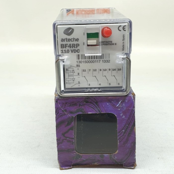 ARTECHE BF4RP 110VDC BF-4R LOCKOUT RELAY 4 Changeover 4PDT 110VDC