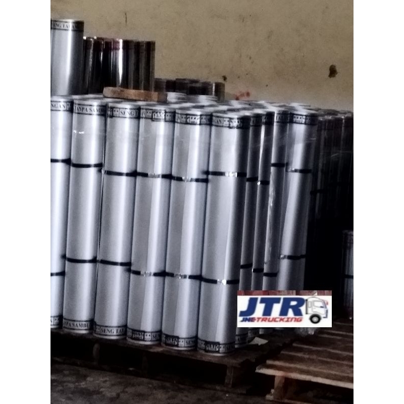 Seng galvalum merk (Gajah abadi) tebal 0.3mm lebar 90cm panjang 45meter harga per rol pengiriman khu